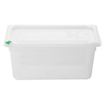 Bacs PP Hygiplas Click GN 1/3 avec couvercles et 7 clips de couleur 150mm 5,3L (lot de 4) — FZ093