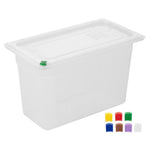 Bacs PP Hygiplas Click GN 1/3 avec couvercles et 7 clips de couleur 200mm 6,9L (lot de 4) — FZ094