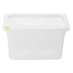 Bacs PP Hygiplas Click GN 1/4 avec couvercles et 7 clips de couleur 150mm 3,7L (lot de 4) — FZ096
