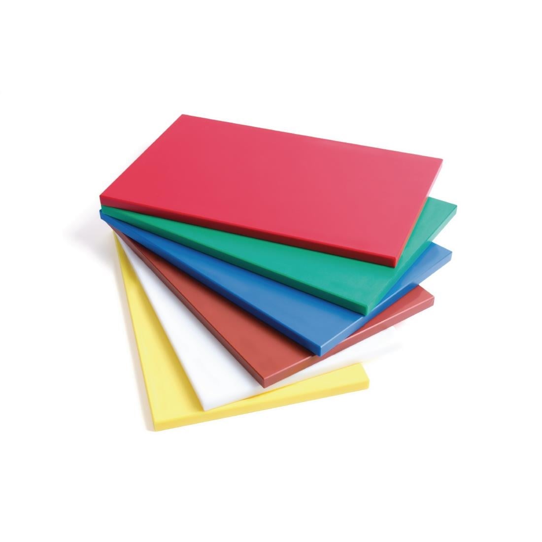 Planche à découper en polyéthylène haute densité Gastro M bleue — GN348