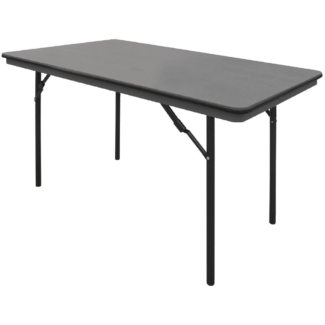 Table rectangulaire pliante grise en ABS Bolero 1220mm — GC594