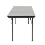 Table rectangulaire pliante grise en ABS Bolero 1520mm — GC595