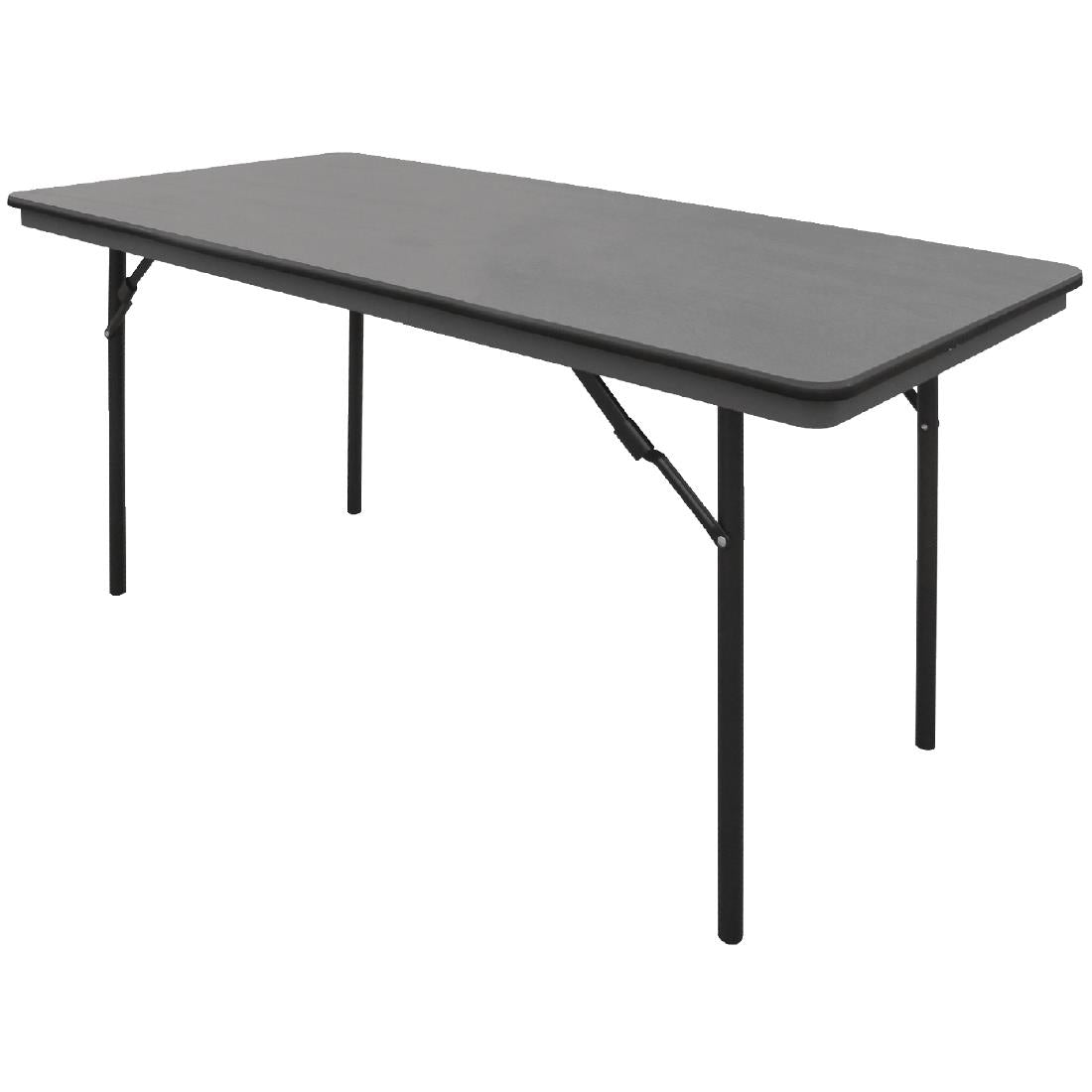 Table rectangulaire pliante grise en ABS Bolero 1520mm — GC595