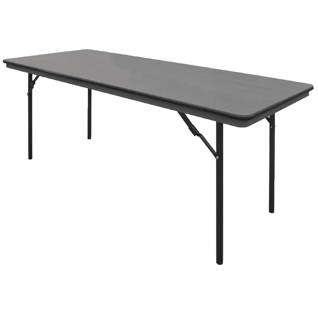 Table rectangulaire pliante grise en ABS Bolero 1830mm — GC596
