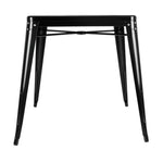Table carrée en acier noir Bolero Bistro 668mm — GC867