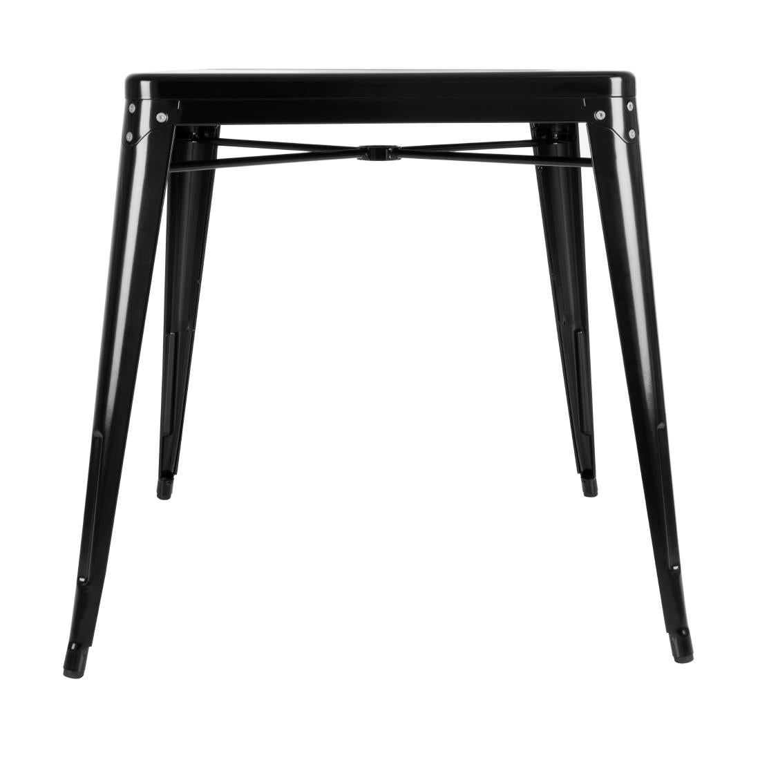 Table carrée en acier noir Bolero Bistro 668mm — GC867