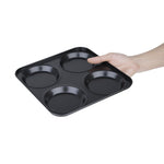 Plaque antiadhésive de 4 moules ronds Vogue — GD012