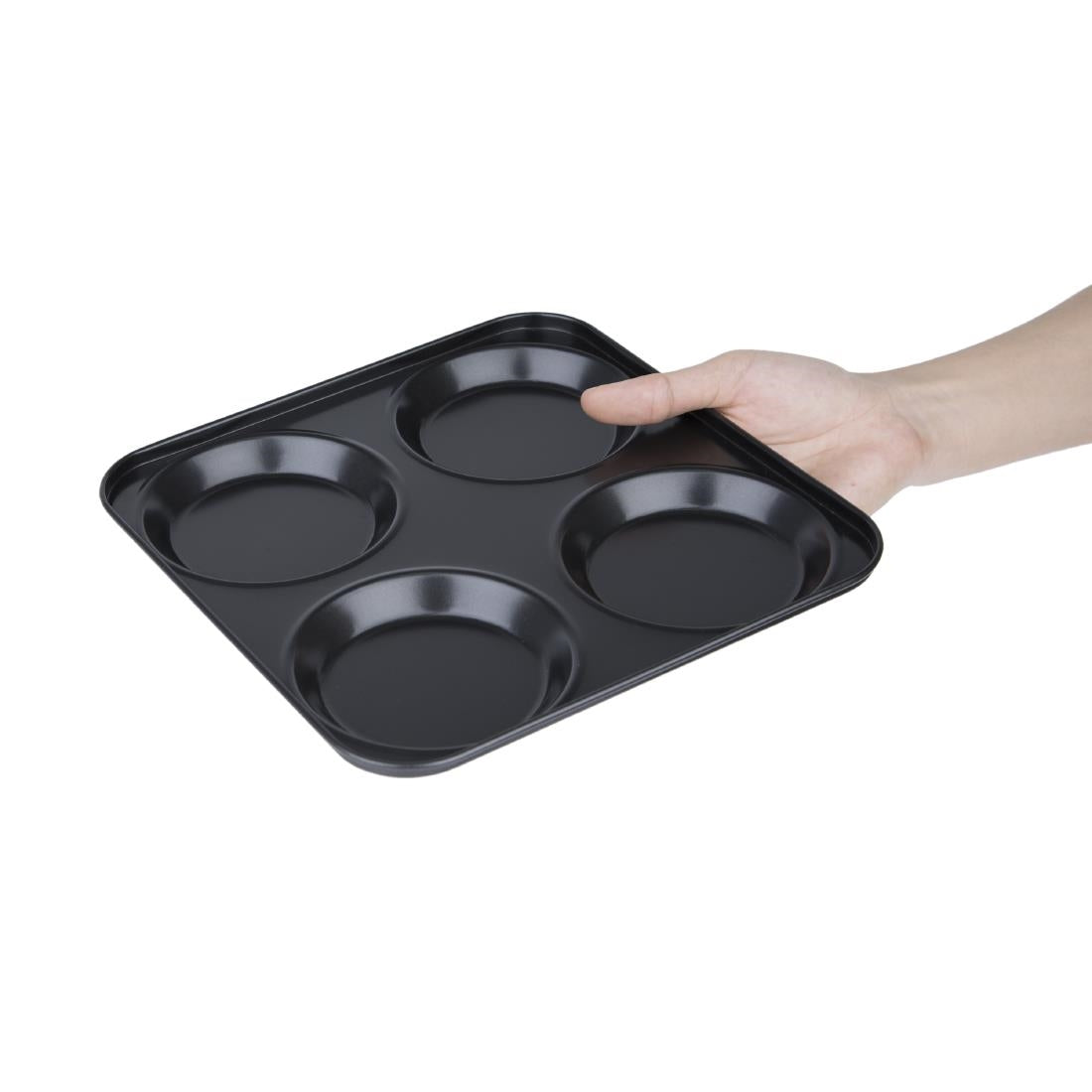 Plaque antiadhésive de 4 moules ronds Vogue — GD012