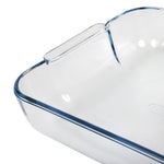 Plat carré en verre Pyrex 210mm — GD029