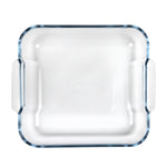 Plat carré en verre Pyrex 210mm — GD029