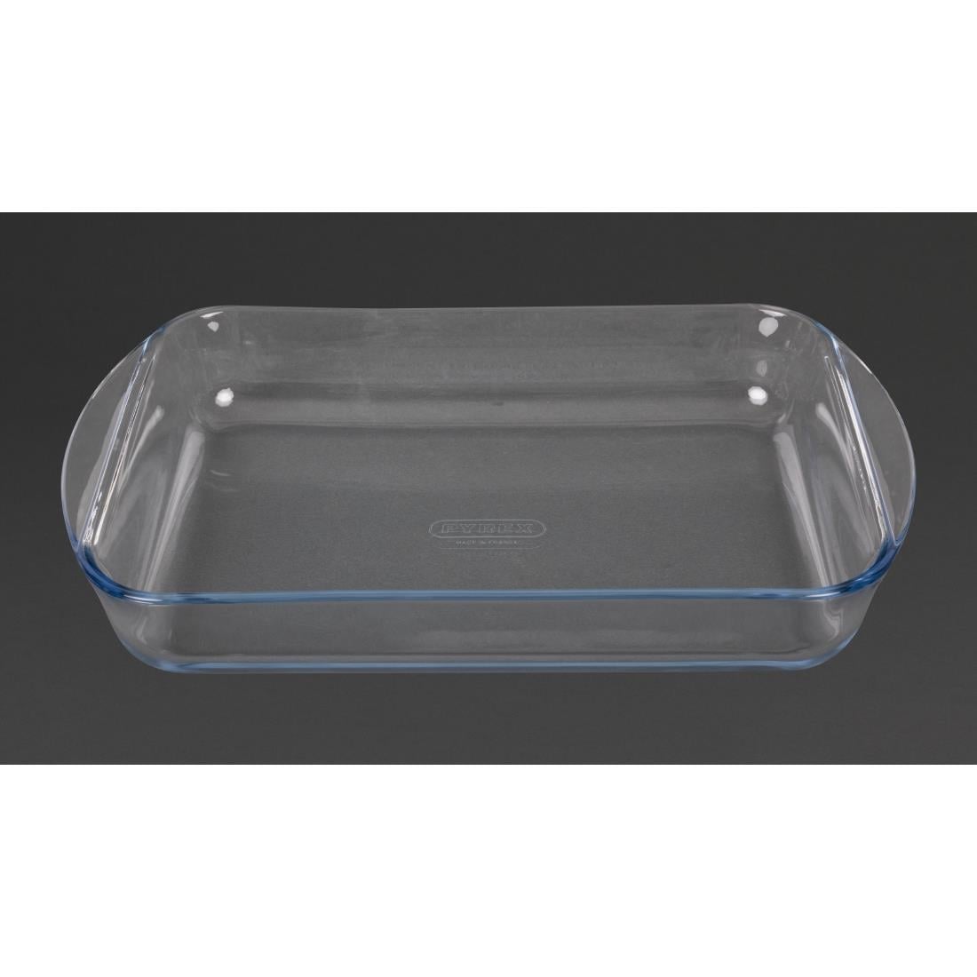 Plat à four rectangulaire en verre Pyrex 350mm — GD030