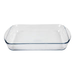 Plat à four rectangulaire en verre Pyrex 350mm — GD030