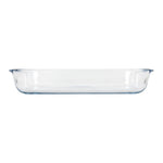 Plat à four rectangulaire en verre Pyrex 350mm — GD030