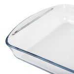 Plat à four rectangulaire en verre Pyrex 350mm — GD030
