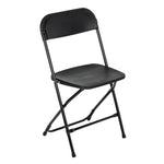 Chaises pliantes en polypropylène Bolero noires (lot de 10) — GD386