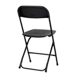Chaises pliantes en polypropylène Bolero noires (lot de 10) — GD386