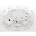 Chaises pliantes Bolero blanches (lot de 10) — GD387