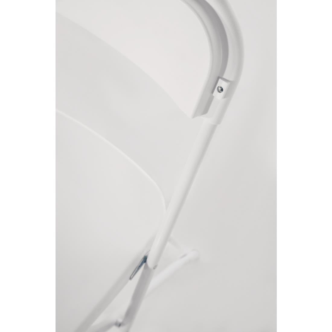 Chaises pliantes Bolero blanches (lot de 10) — GD387
