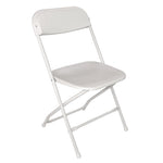 Chaises pliantes Bolero blanches (lot de 10) — GD387