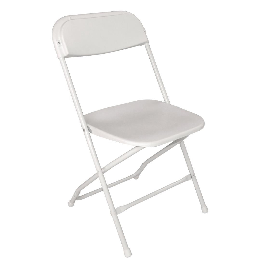 Chaises pliantes Bolero blanches (lot de 10) — GD387