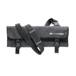 Trousse enroulable en tissu avec sangle Dick noire 11 pièces — GD796