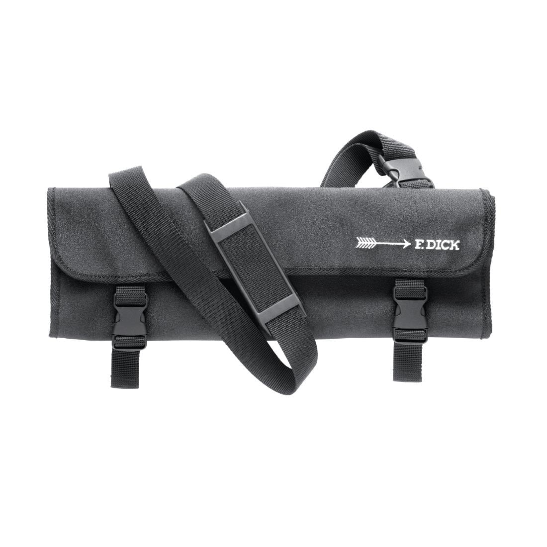 Trousse enroulable en tissu avec sangle Dick noire 11 pièces — GD796