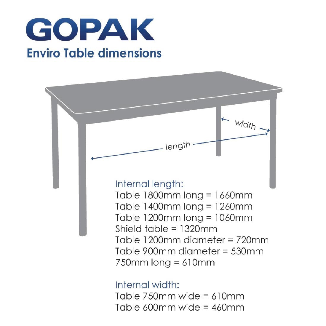 Table d'intérieur rectangulaire effet hêtre Gopak Enviro 1400mm — GE966