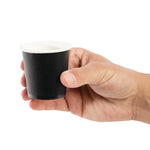 Gobelets jetables à café espresso Fiesta Recyclable noirs 120ml (lot de 1000) — GF018