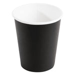 Gobelets boissons chaudes paroi simple Fiesta Recyclable noirs 230ml (lot de 1000) — GF040