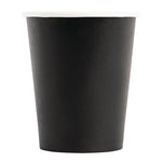 Gobelets boissons chaudes paroi simple Fiesta Recyclable noirs 230ml (lot de 1000) — GF040