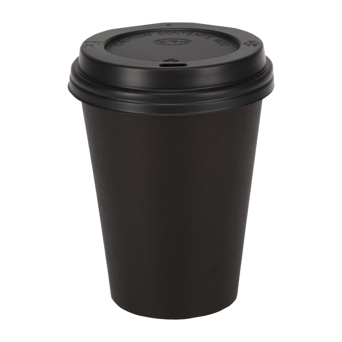 Gobelets boissons chaudes paroi simple Fiesta Recyclable noirs 340ml (lot de 50) — GF043