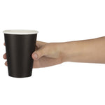 Gobelets boissons chaudes paroi simple Fiesta Recyclable noirs 340ml (lot de 50) — GF043