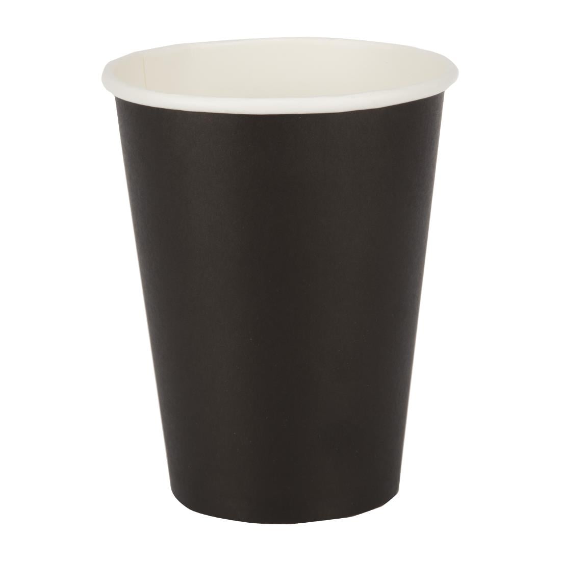 Gobelets boissons chaudes paroi simple Fiesta Recyclable noirs 340ml (lot de 50) — GF043