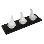 Plateau de présentation en ardoise naturelle Olympia 300x100mm (lot de 4) — CK408
