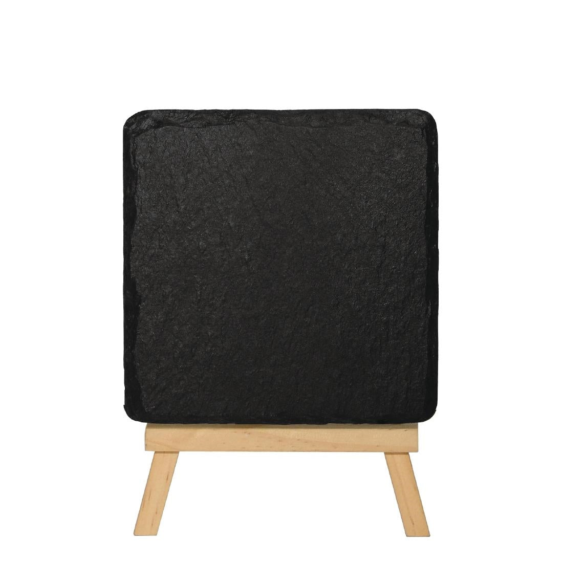 Plat de présentation en ardoise naturelle Olympia 130x130mm (lot de 4) — CK409