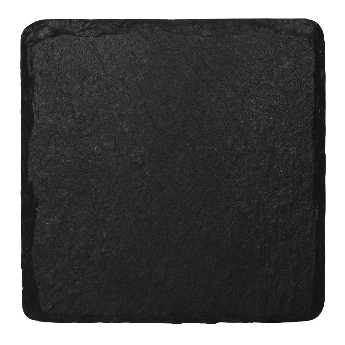 Plat de présentation en ardoise naturelle Olympia 130x130mm (lot de 4) — CK409