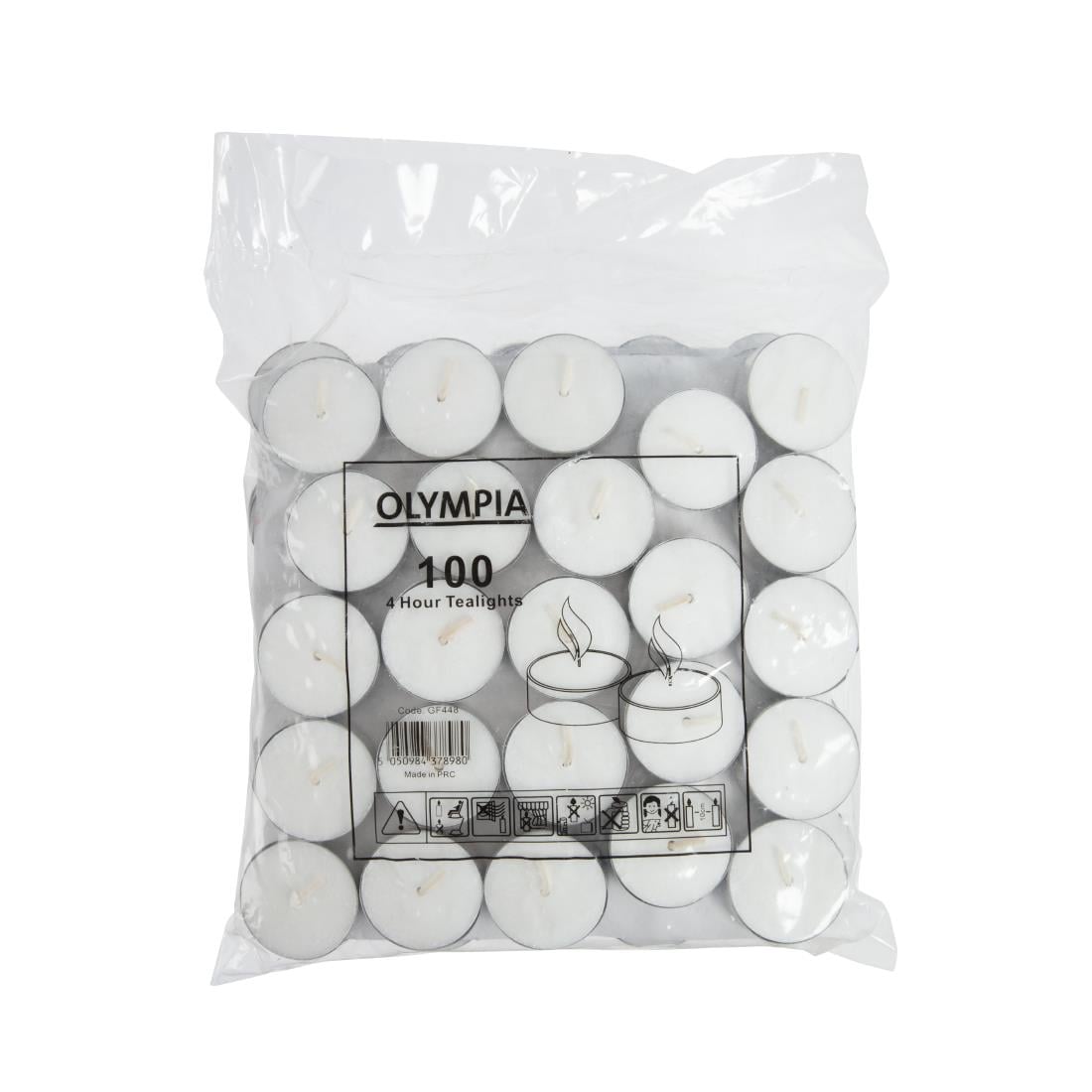 Bougies chauffe-plat 4 heures Olympia (Lot de 100) — GF448