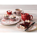 Assiettes plates Churchill Rose Chintz Cranberry 170mm (Lot de 6) — GF615