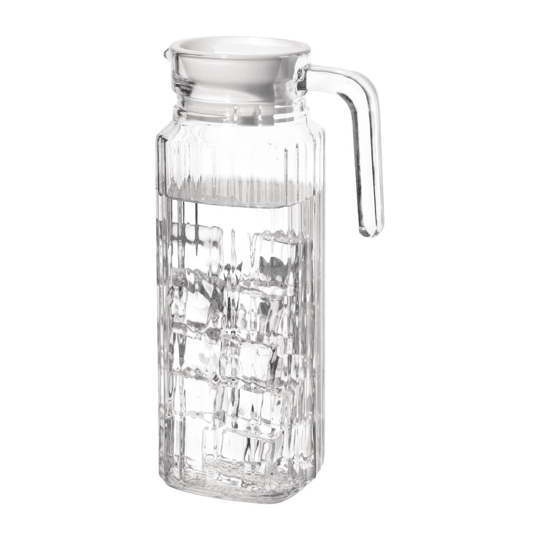 Pichet rainuré en verre Olympia (lot de 6) — GF922