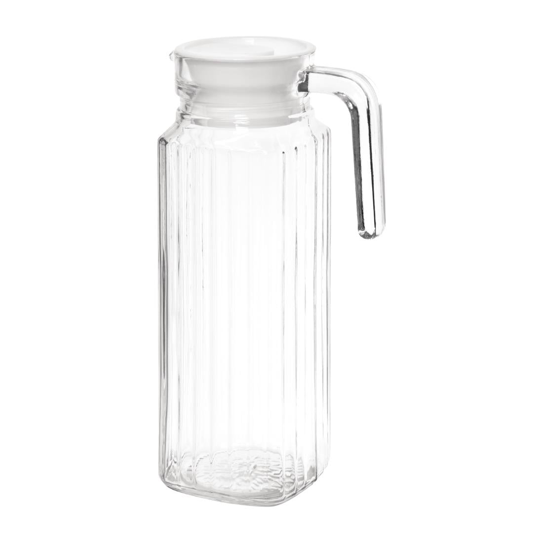 Pichet rainuré en verre Olympia (lot de 6) — GF922