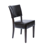 Chaises confortables en simili cuir Bolero marron foncé (lot de 2) — GF957