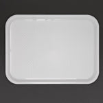 Plateau fast food en plastique Olympia Kristallon blanc 275x353mm — GF995