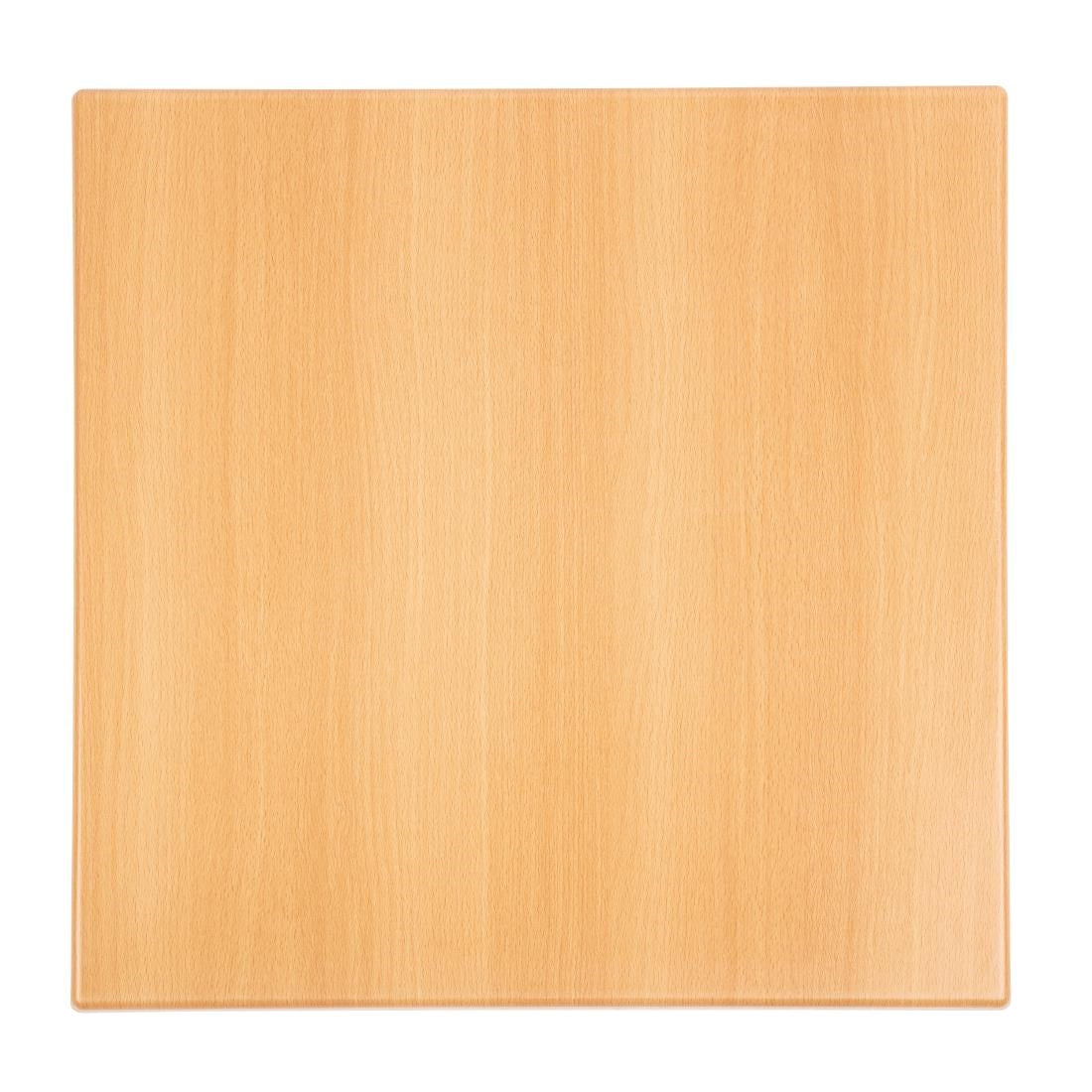 Plateau de table carré Bolero effet hêtre 600mm — GG634