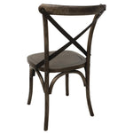Chaises couleur noyer avec dossier croisé Bolero (lot de 2) — GG658