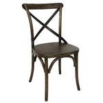 Chaises couleur noyer avec dossier croisé Bolero (lot de 2) — GG658