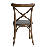Chaises couleur noyer avec dossier croisé Bolero (lot de 2) — GG658