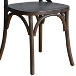 Chaises couleur noyer avec dossier croisé Bolero (lot de 2) — GG658