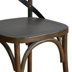 Chaises couleur noyer avec dossier croisé Bolero (lot de 2) — GG658