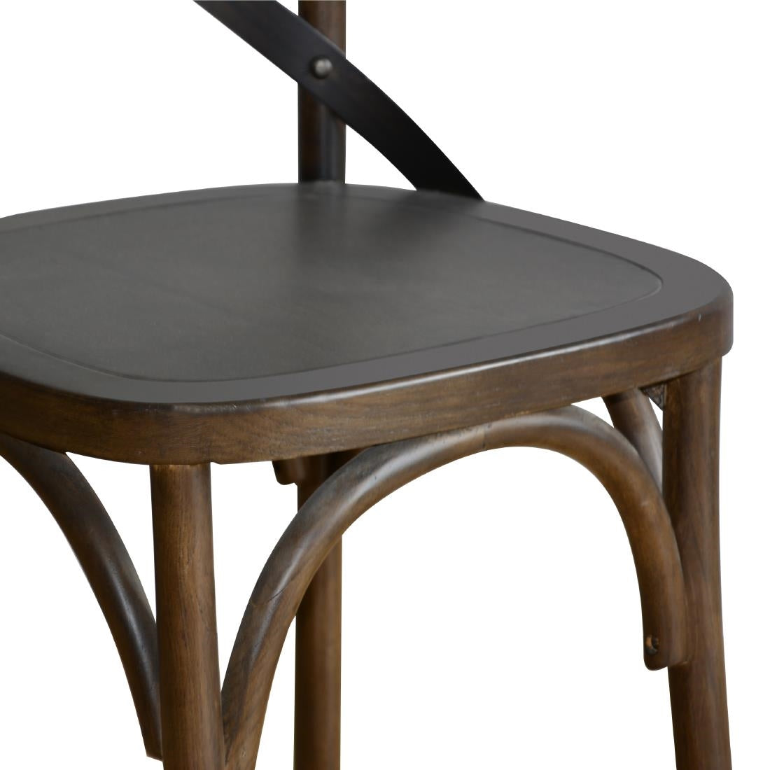 Chaises couleur noyer avec dossier croisé Bolero (lot de 2) — GG658