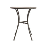 Table bistro ronde en acier ajouré Bolero grise 600mm — GG703